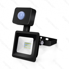 Obrázok pre LED reflektor 10W/900lm , so senzorom , Studená biela