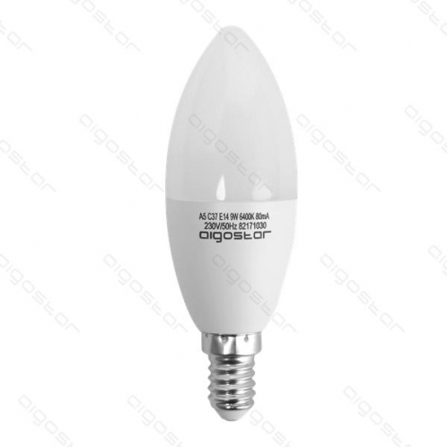 Obrázok pre LED žiarovka E14 9W/840lm , svieca C37 , Teplá biela