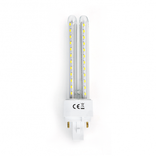 Obrázok pre LED žiarovka PLC 12W/1200lm , 2U , Studená biela
