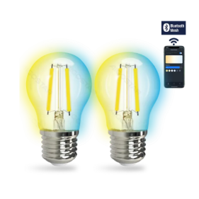 SMART LED žiarovka E27 4,5W/470lm , glóbus G45 , CCT Bluetooth Mesh, 2ks Obrázok pre SMART LED žiarovka E27 4,5W/470lm , glóbus G45 , CCT Bluetooth Mesh, 2ks