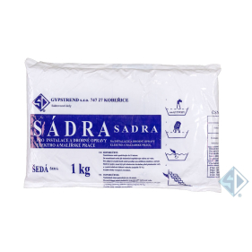 Obrázok pre Sadra sivá 1kg GYPSTREND