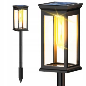 Solárna LED lampa EDISO II záhradná lampa, Teplá biela Obrázok pre Solárna LED lampa EDISO II záhradná lampa, Teplá biela
