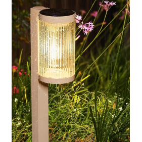 Solárna LED lampa GLAX, biela Obrázok pre Solárna LED lampa GLAX, biela