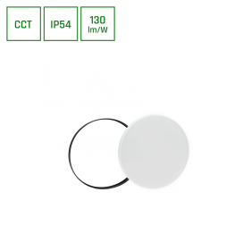 Vodeodolný Led Ceiling kruhový biely/čierny NYMPHEA 18W/2350lm 250mm , IP54 , CCT Obrázok pre Vodeodolný Led Ceiling kruhový biely/čierny NYMPHEA 18W/2350lm 250mm , IP54 , CCT
