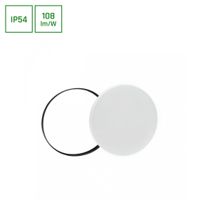 Vodeodolný Led Ceiling kruhový biely/čierny NYMPHEA 32W/3450lm 380mm , IP54 , Studená biela Obrázok pre Vodeodolný Led Ceiling kruhový biely/čierny NYMPHEA 32W/3450lm 380mm , IP54 , Studená biela