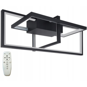 LED MONZA 2 Prisadený luster 45W/230V/Čierna + diaľkové ovládanie Obrázok pre LED MONZA 2 Prisadený luster 45W/230V/Čierna + diaľkové ovládanie
