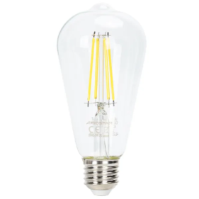 Stmievateľná LED žiarovka E27 6W/600lm , ST64 LED vlákno , Studená biela Obrázok pre Stmievateľná LED žiarovka E27 6W/600lm , ST64 LED vlákno , Studená biela