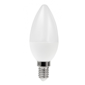 LED žiarovka E14 5W/470lm , svieca C37 , Studená biela Obrázok pre LED žiarovka E14 5W/470lm , svieca C37 , Studená biela