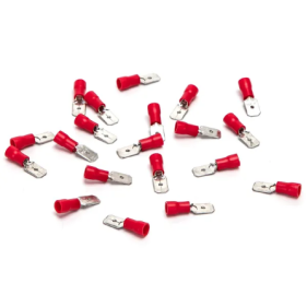 Poloizolovaný konektor samec, červený (0.5-1.5mm²), 20ks Obrázok pre Poloizolovaný konektor samec, červený (0.5-1.5mm²), 20ks