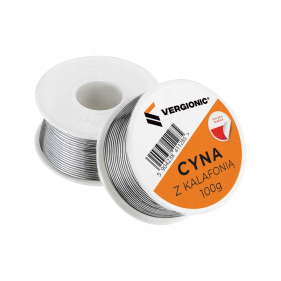 Obrázok pre Cín s tavidlom na spájkovanie 1.00mm , 100g , olovnatý