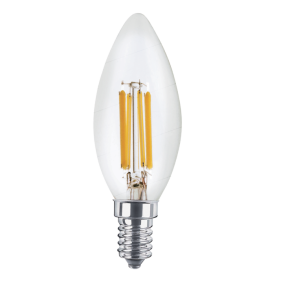 LED žiarovka E14 6W/806lm ICD , svieca C37 LED vlákno , Neutrálna biela Obrázok pre LED žiarovka E14 6W/806lm ICD , svieca C37 LED vlákno , Neutrálna biela