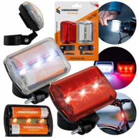 Sada Cyklo LED baterka, 3-módy, 2xAA Obrázok pre Sada Cyklo LED baterka, 3-módy, 2xAA