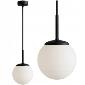 Závesný luster 1xE27/230V/Čierna-Biela Obrázok pre Závesný luster 1xE27/230V/Čierna-Biela