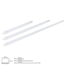 Vodeodolné LED svietidlo LINEA S 60W/11100lm , IP65 , 120cm - Studená biela s možnosťou sériového zapojenia Obrázok pre Vodeodolné LED svietidlo LINEA S 60W/11100lm , IP65 , 120cm - Studená biela s možnosťou sériového zapojenia