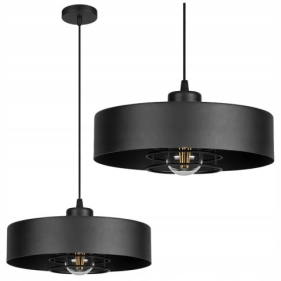 SISU BLACK Závesný luster 1xE27/230V/Čierna Obrázok pre SISU BLACK Závesný luster 1xE27/230V/Čierna