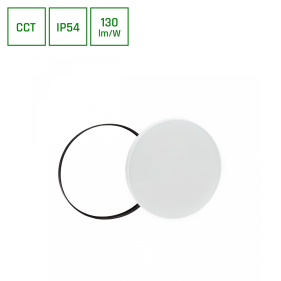 Vodeodolný Led Ceiling kruhový biely/čierny NYMPHEA 32W/4150lm 380mm , IP54 , CCT Obrázok pre Vodeodolný Led Ceiling kruhový biely/čierny NYMPHEA 32W/4150lm 380mm , IP54 , CCT