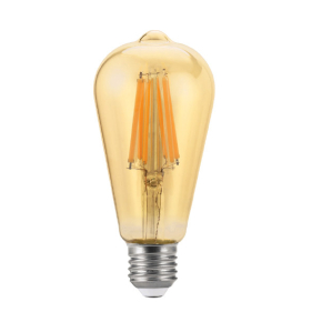 LED žiarovka E27 12W/1300lm , ST64 LED vlákno AMBER , Teplá biela Obrázok pre LED žiarovka E27 12W/1300lm , ST64 LED vlákno AMBER , Teplá biela