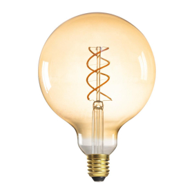 Kanlux LED žiarovka Vintage Amber E27 4W/250lm , G125 XLED , Teplá biela Obrázok pre Kanlux LED žiarovka Vintage Amber E27 4W/250lm , G125 XLED , Teplá biela