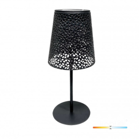 Solárna LED stolná lampa LUVETRA čierna , Neutrálna biela Obrázok pre Solárna LED stolná lampa LUVETRA čierna , Neutrálna biela