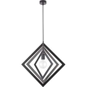 Závesný luster TRIK M ROMB 1xE27/230V/Čierna Obrázok pre Závesný luster TRIK M ROMB 1xE27/230V/Čierna