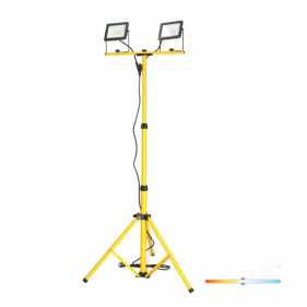 Statív dvojitý pre reflektor + 2ks LED reflektor TIGRA 30W/2340lm, Neutrálna biela Obrázok pre Statív dvojitý pre reflektor + 2ks LED reflektor TIGRA 30W/2340lm, Neutrálna biela