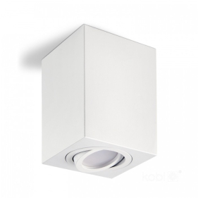 Stropné bodové prisadené svietidlo OH37L CUBE hranaté (biele) Obrázok pre Stropné bodové prisadené svietidlo OH37L CUBE hranaté (biele)