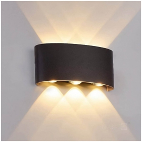 Nástenné vonkajšie svietidlo LUMEPRA 6W/480lm , IP54 , čierna, Teplá biela Obrázok pre Nástenné vonkajšie svietidlo LUMEPRA 6W/480lm , IP54 , čierna, Teplá biela