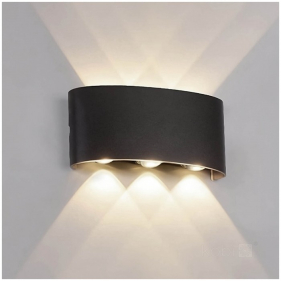 Nástenné vonkajšie svietidlo LUMEPRA 6W/480lm , IP54 , čierna, Neutrálna biela Obrázok pre Nástenné vonkajšie svietidlo LUMEPRA 6W/480lm , IP54 , čierna, Neutrálna biela