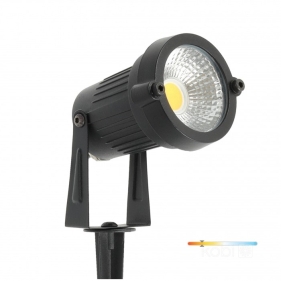 Záhradné vonkajšie svietidlo BLAKE, 5W/400lm, IP65, Čierna, Teplá biela Obrázok pre Záhradné vonkajšie svietidlo BLAKE, 5W/400lm, IP65, Čierna, Teplá biela