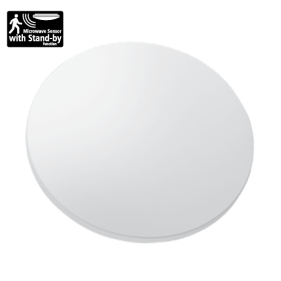Led Ceiling vodeodolný kruhový biely 12W/650lm 255mm , IP44 , IK04 , s mikrovlnným senzorom , Teplá biela Obrázok pre Led Ceiling vodeodolný kruhový biely 12W/650lm 255mm , IP44 , IK04 , s mikrovlnným senzorom , Teplá biela