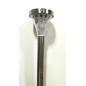Záhradná LED solárna lampa 6,5W/500lm , nerez , so senzorom pohybu Obrázok pre Záhradná LED solárna lampa 6,5W/500lm , nerez , so senzorom pohybu