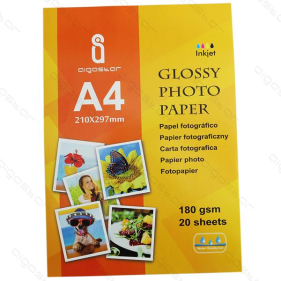 Obrázok pre Lesklý fotografický papier JG180 A4 20 listov 210x297mm