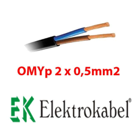 Kábel CYSY 2x0,5 H03VVH2-F Obrázok pre Kábel CYSY 2x0,5 H03VVH2-F