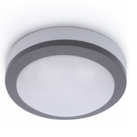 Obrázok pre Vodeodolný Led Panel Ceiling kruhový sivý VERA 12W/1160lm 170mm , IK06 , IP65 , neutrálna biela