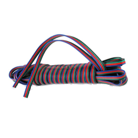 Obrázok pre Kábel 4-žilový RGB 4x0,5mm2 pre napájanie LED pásov 1m