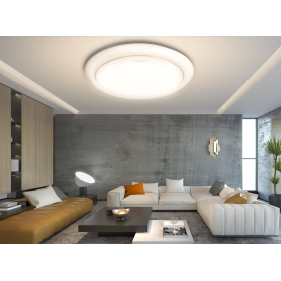 Led Ceiling kruhový biely LIGHT03 24W/1600lm , 400mm , Teplá biela Obrázok pre Led Ceiling kruhový biely LIGHT03 24W/1600lm , 400mm , Teplá biela