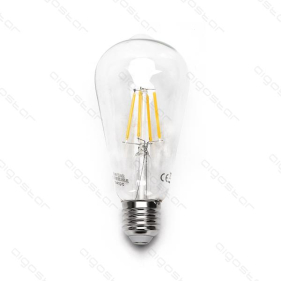 LED žiarovka E27 4W/470lm , ST64 LED vlákno , Teplá biela Obrázok pre LED žiarovka E27 4W/470lm , ST64 LED vlákno , Teplá biela