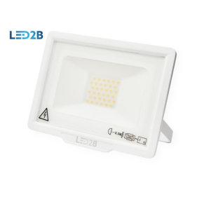 KOBI LED reflektor LED2B 30W/2400lm , SLIM , biely , IP65 , bez senzora , Teplá biela Obrázok pre KOBI LED reflektor LED2B 30W/2400lm , SLIM , biely , IP65 , bez senzora , Teplá biela