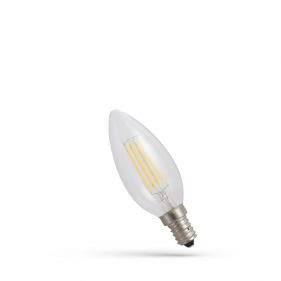 LED žiarovka E14 5,5W/740lm , svieca LED vlákno , Neutrálna biela Obrázok pre LED žiarovka E14 5,5W/740lm , svieca LED vlákno , Neutrálna biela