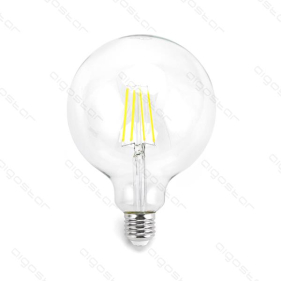 LED žiarovka E27 8W/900lm , G125 LED vlákno , Studená biela Obrázok pre LED žiarovka E27 8W/900lm , G125 LED vlákno , Studená biela