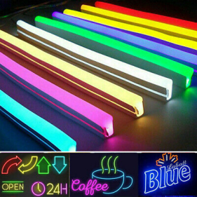 Komplet NEON LED pás vodeodolný IP65 8-10W/m, 5M - Žltá Obrázok pre Komplet NEON LED pás vodeodolný IP65 8-10W/m, 5M - Žltá
