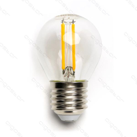 LED žiarovka E27 4W/360lm , glóbus G45 LED vlákno , Teplá biela Obrázok pre LED žiarovka E27 4W/360lm , glóbus G45 LED vlákno , Teplá biela