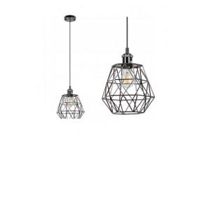 DIAMENT DASU Závesný luster 1xE27/230V/Čierna Obrázok pre DIAMENT DASU Závesný luster 1xE27/230V/Čierna