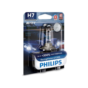 Obrázok pre PHILIPS Halogénová Autožiarovka H7 RacingVision GT200, 12V , 55W  + 200% svietivosti