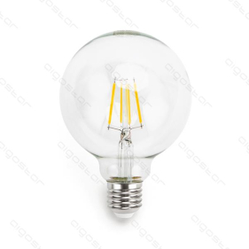 LED žiarovka E27 4W/470lm , G95 LED vlákno , Studená biela Obrázok pre LED žiarovka E27 4W/470lm , G95 LED vlákno , Studená biela