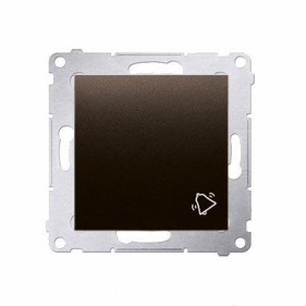 Kontakt Simon54 Zvončekové tlačidlo DD1.01/46 hnedá matná Obrázok pre Kontakt Simon54 Zvončekové tlačidlo DD1.01/46 hnedá matná