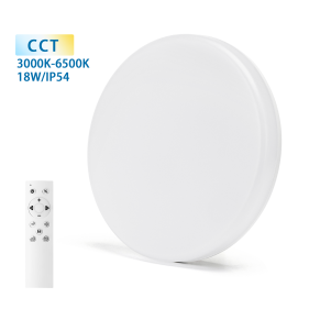Vodeodolný LED Ceiling kruhový biely 18W/2100lm , 220mm , IP54, CCT , s diaľkovým ovládaním Obrázok pre Vodeodolný LED Ceiling kruhový biely 18W/2100lm , 220mm , IP54, CCT , s diaľkovým ovládaním