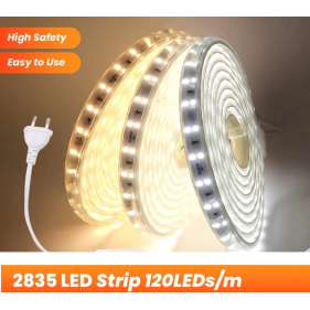 LED pás 230V DoubleRow vodeodolný IP67 7,5W/m, 600lm/m, 120LED/m, , Studená biela - 1m Obrázok pre LED pás 230V DoubleRow vodeodolný IP67 7,5W/m, 600lm/m, 120LED/m, , Studená biela - 1m