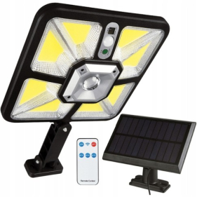 Obrázok pre LED Svietidlo STRADA 150W/1000lm IP65 Studená biela so solárnym panelom a diaľkovým ovládaním