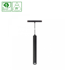 Obrázok pre LED svietidlo HANGIT pre koľajnicový SYSTEM SHIFT čierne, 12W/1130lm, Teplá biela